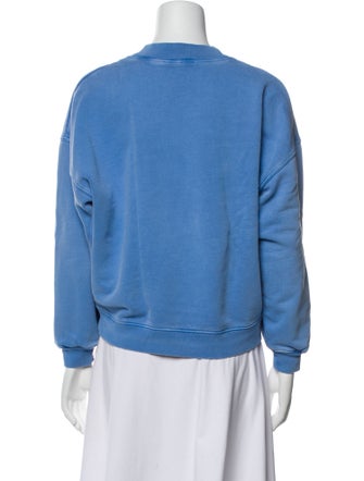 FRAME Graphic Print Crew Neck Sweatshirt