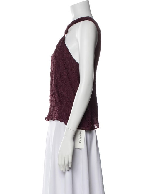 FRAME Silk Halterneck Crop Top