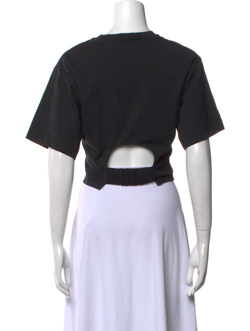 FRAME Crew Neck Short Sleeve Crop Top