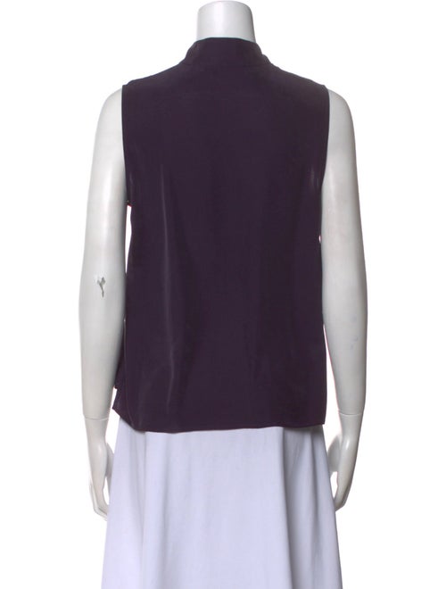 FRAME Silk Mock Neck Blouse