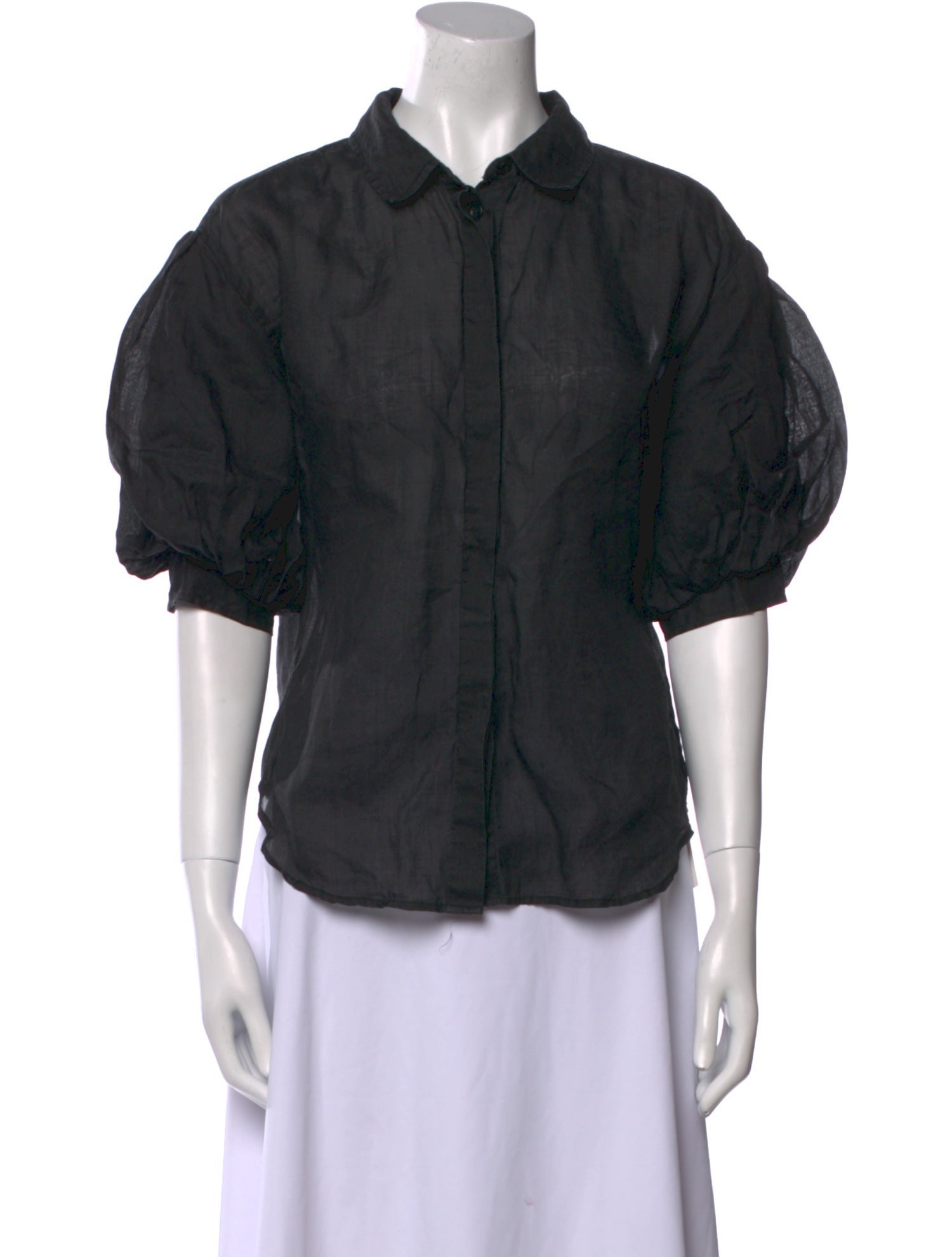 FRAME Short Sleeve Button-Up Top