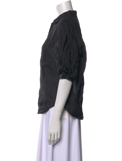 FRAME Short Sleeve Button-Up Top