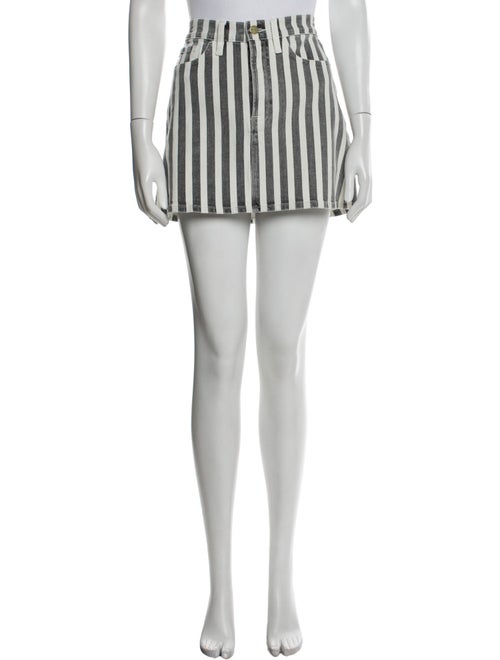 FRAME Striped Mini Skirt