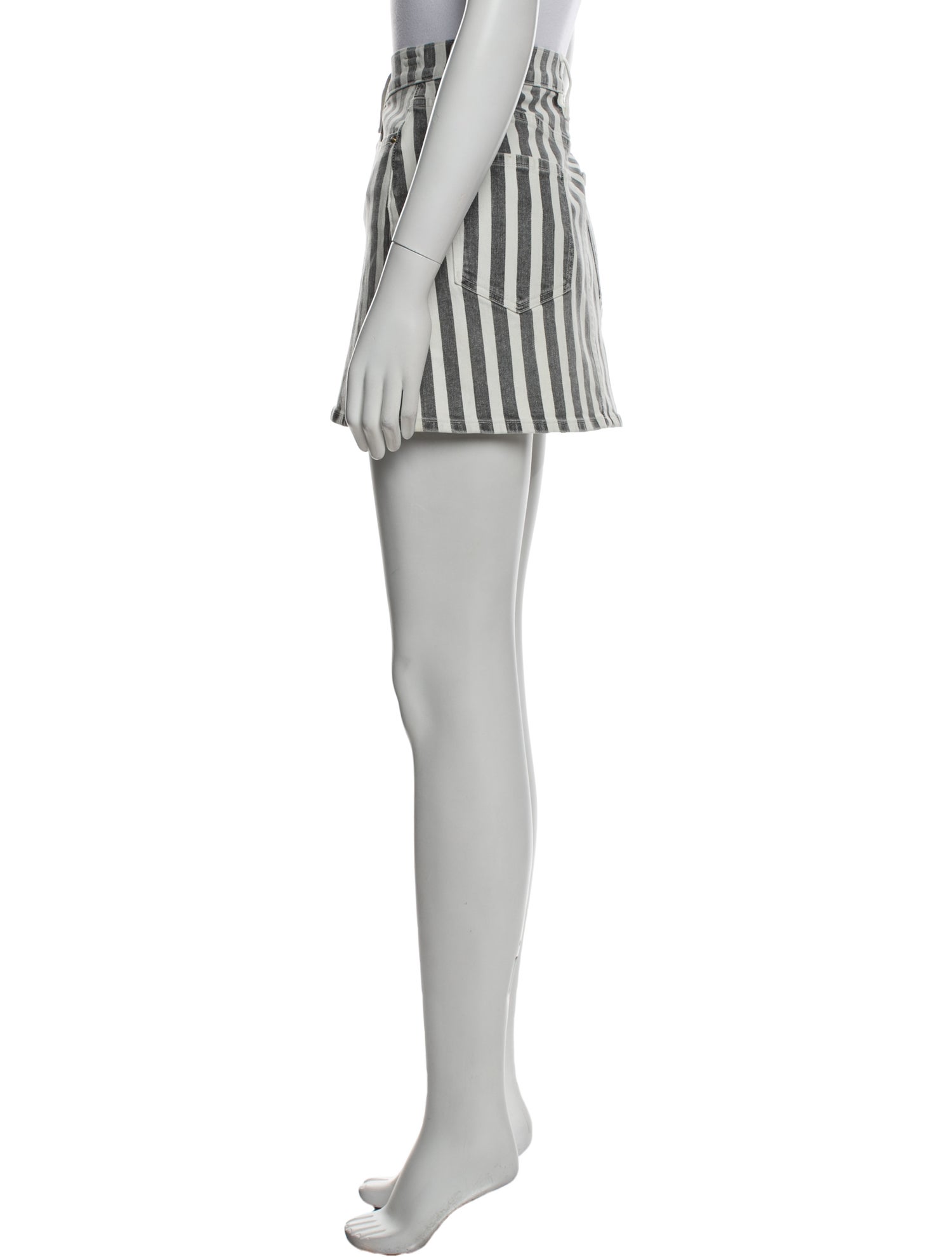 FRAME Striped Mini Skirt