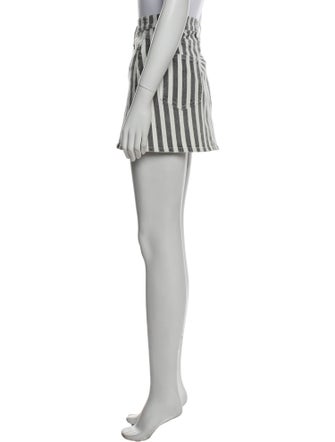 FRAME Striped Mini Skirt