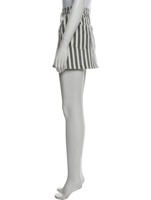FRAME Striped Mini Skirt