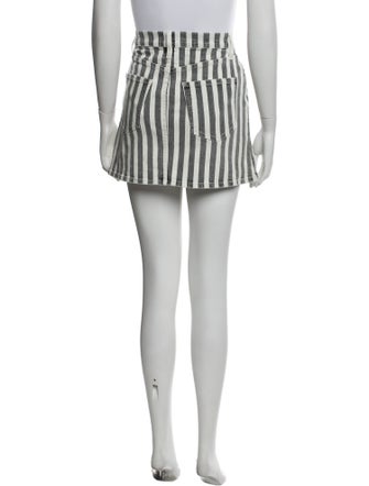 FRAME Striped Mini Skirt