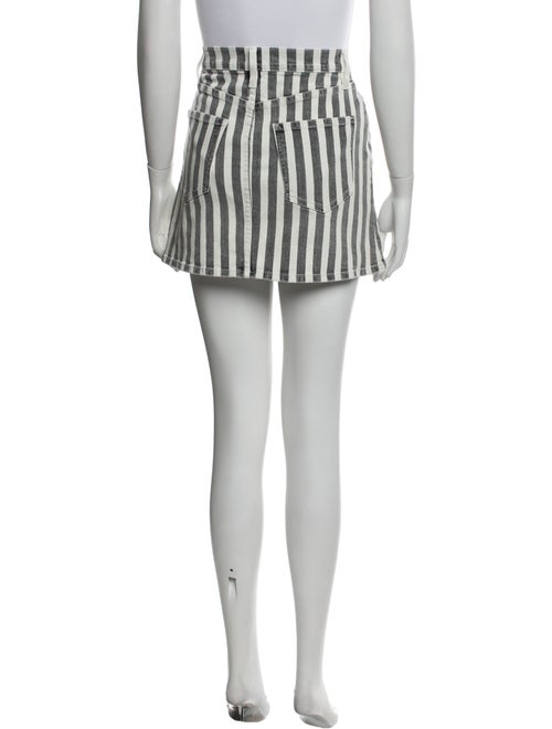 FRAME Striped Mini Skirt