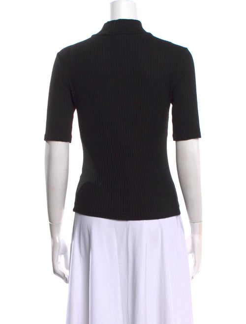 FRAME Mock Neck Short Sleeve Top