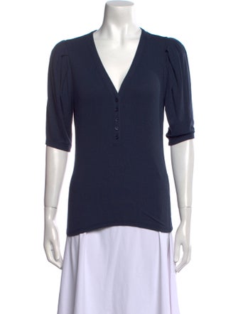 FRAME V-Neck Short Sleeve Polo