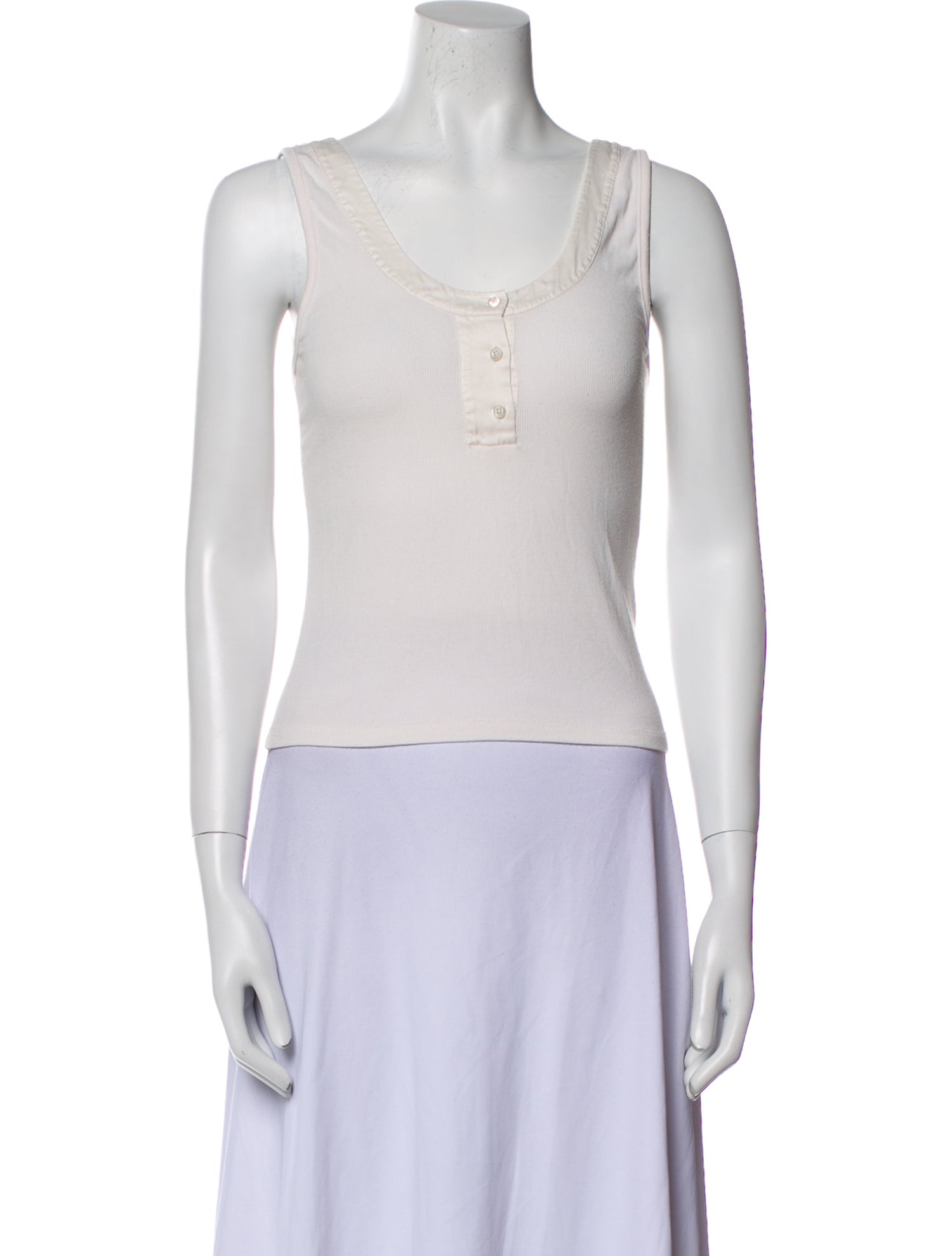 FRAME Scoop Neck Sleeveless Top