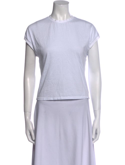 FRAME Crew Neck Short Sleeve Crop Top