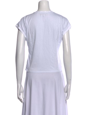 FRAME Crew Neck Short Sleeve Crop Top