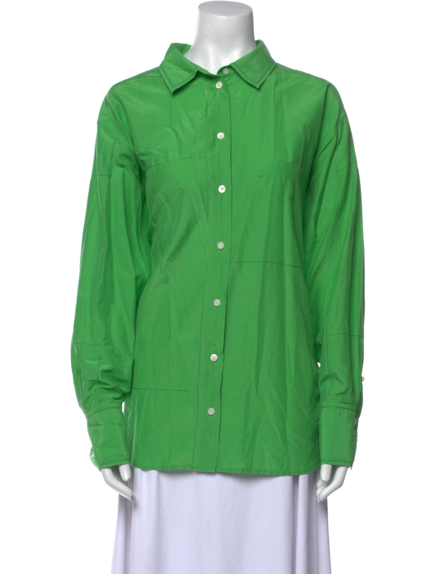 FRAME Long Sleeve Button-Up Top