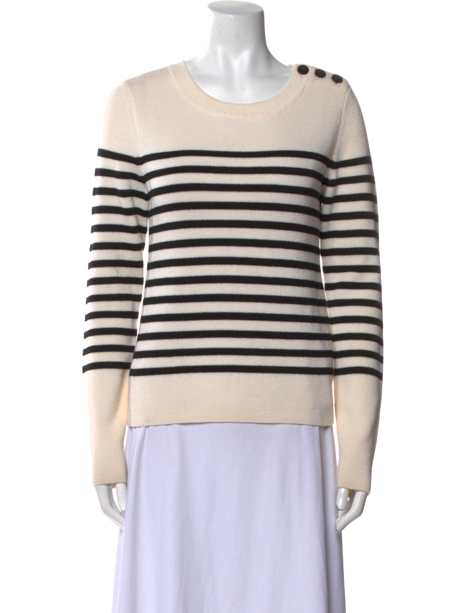 FRAME Merino Wool Striped Sweater