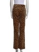 FRAME Animal Print Wide Leg Pants