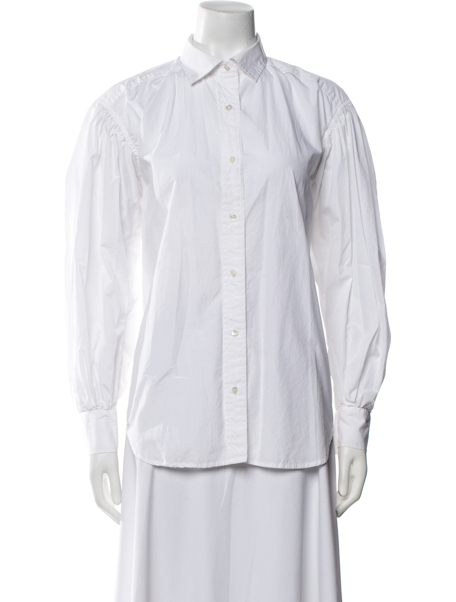 FRAME Long Sleeve Button-Up Top