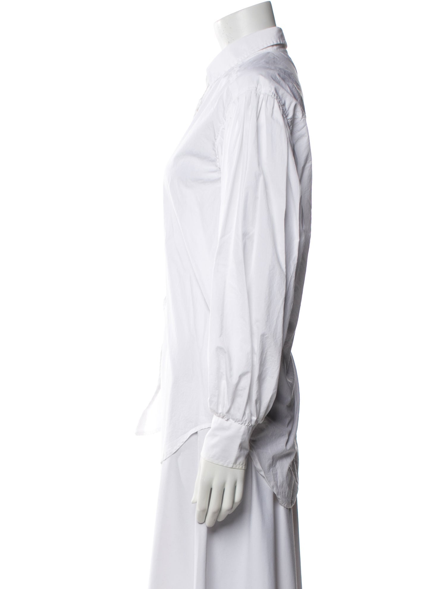 FRAME Long Sleeve Button-Up Top