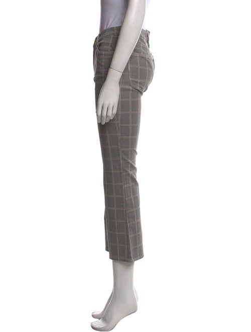 FRAME Plaid Print Wide Leg Pants
