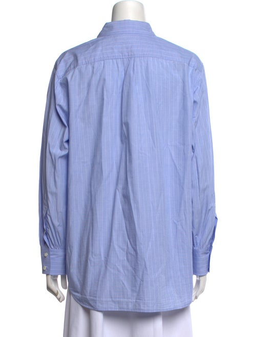 FRAME Striped Long Sleeve Button-Up Top