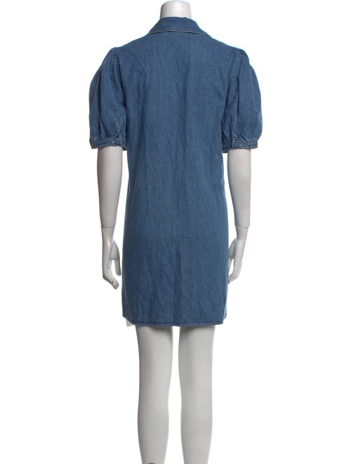 FRAME V-Neck Mini Dress