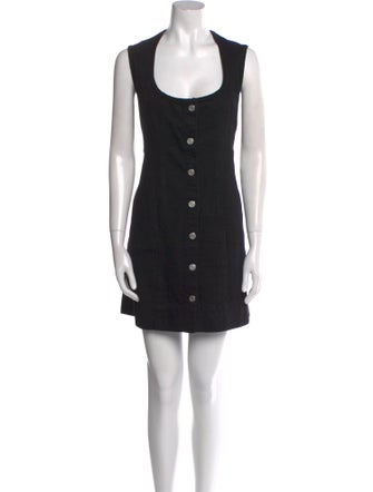 FRAME Square Neckline Mini Dress