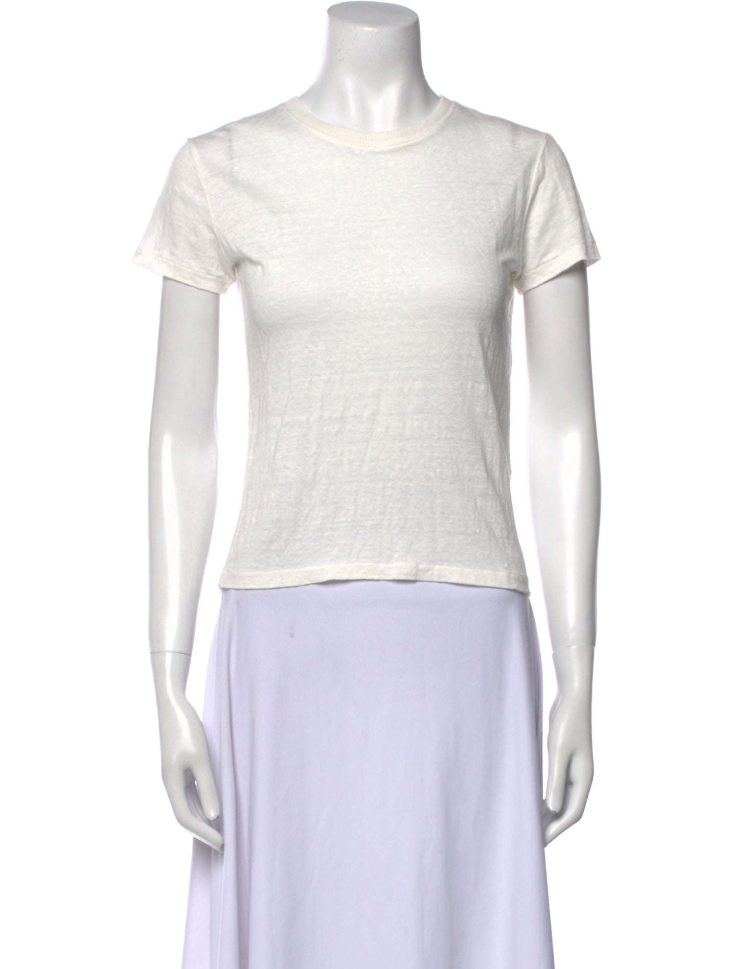 FRAME Linen Crew Neck T-Shirt w/ Tags