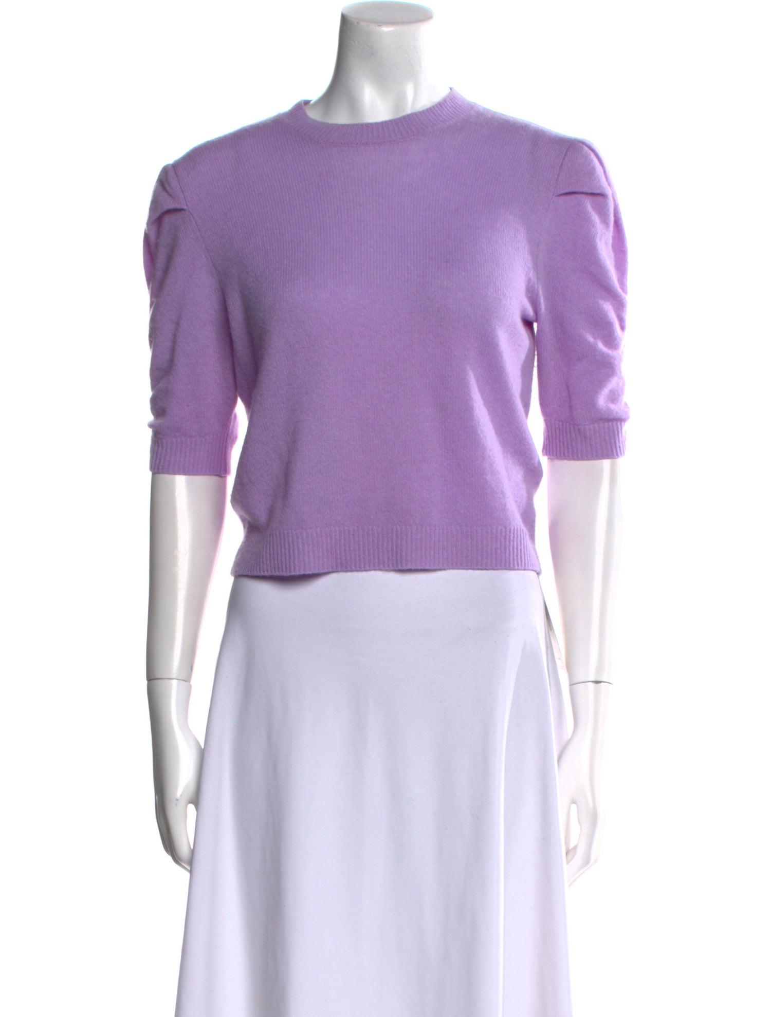 FRAME Cashmere Mock Neck Crop Top