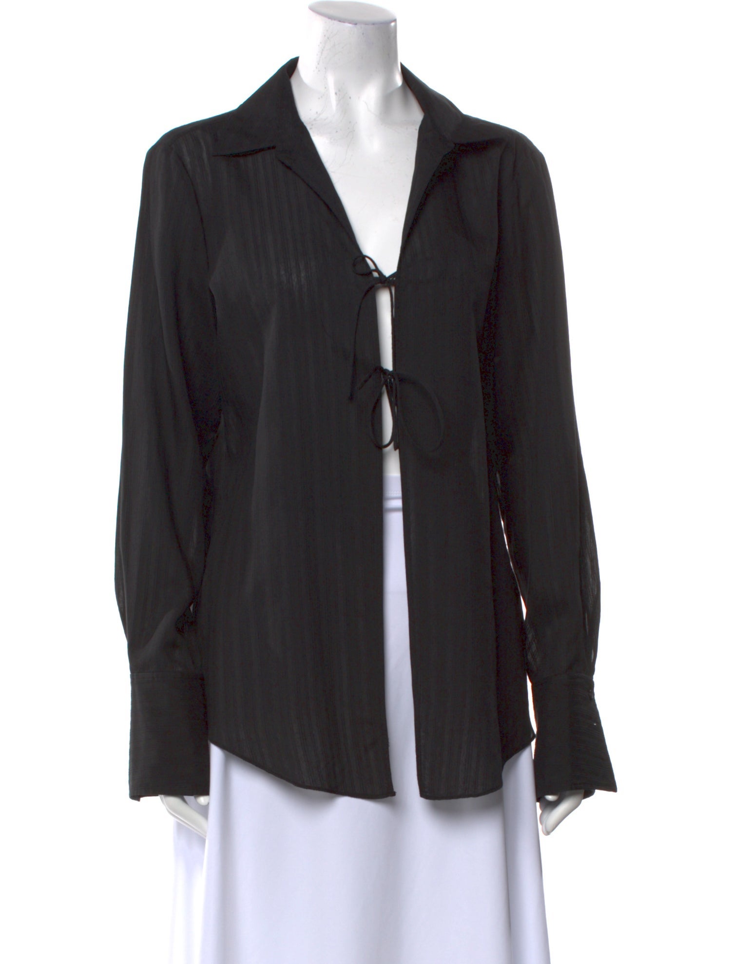 FRAME Long Sleeve Button-Up Top