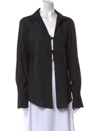 FRAME Long Sleeve Button-Up Top