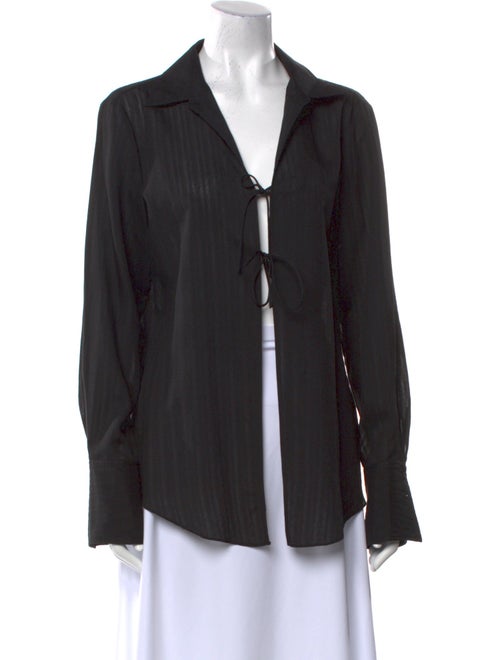 FRAME Long Sleeve Button-Up Top