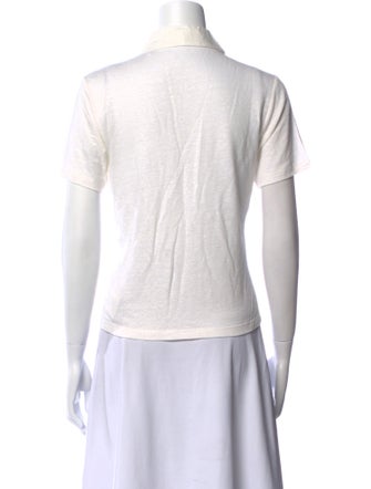 FRAME Linen Short Sleeve Polo