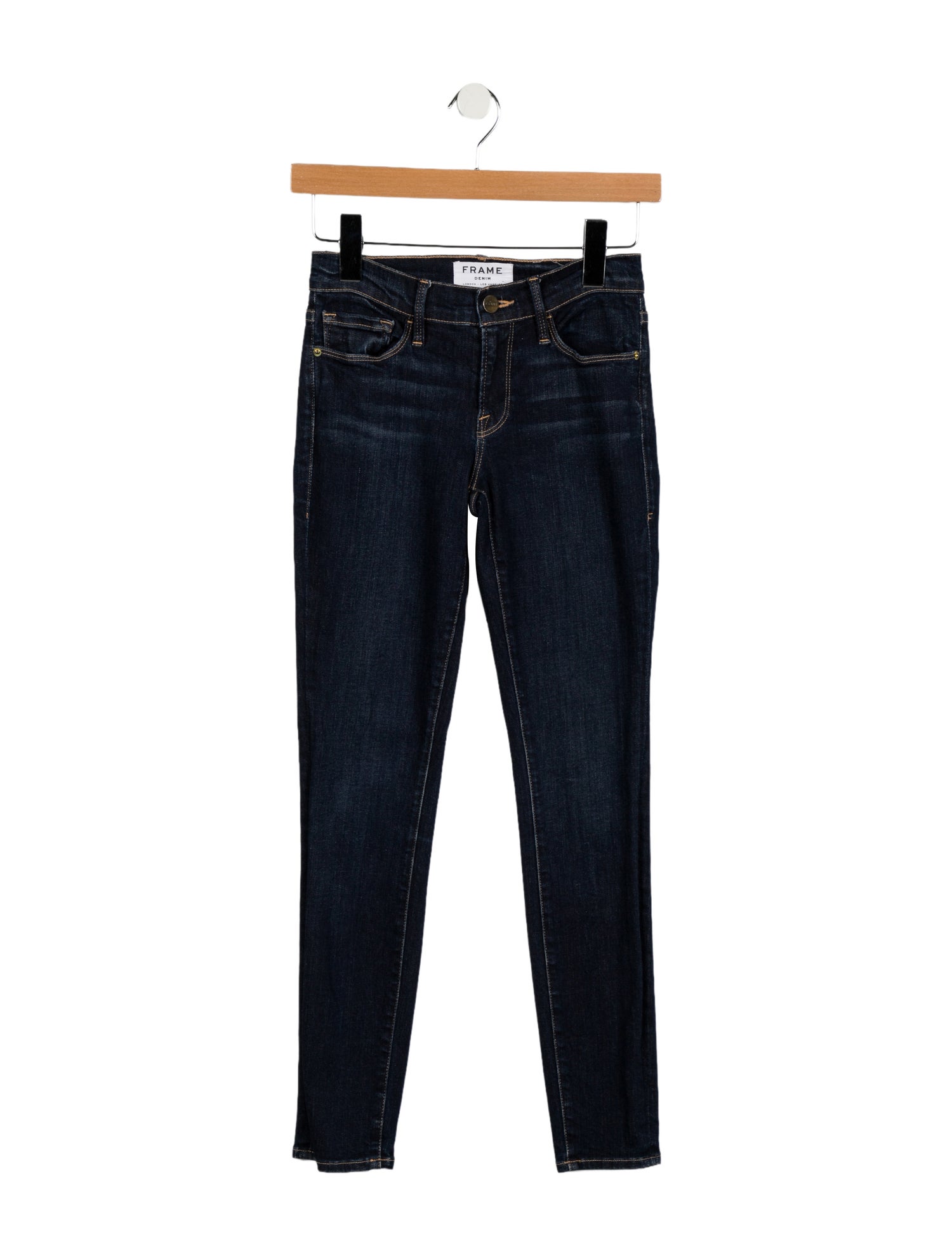 FRAME Low-Rise Skinny Leg Jeans