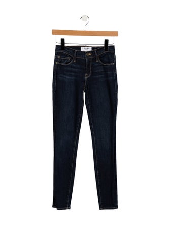 FRAME Low-Rise Skinny Leg Jeans