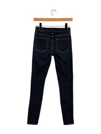 FRAME Low-Rise Skinny Leg Jeans
