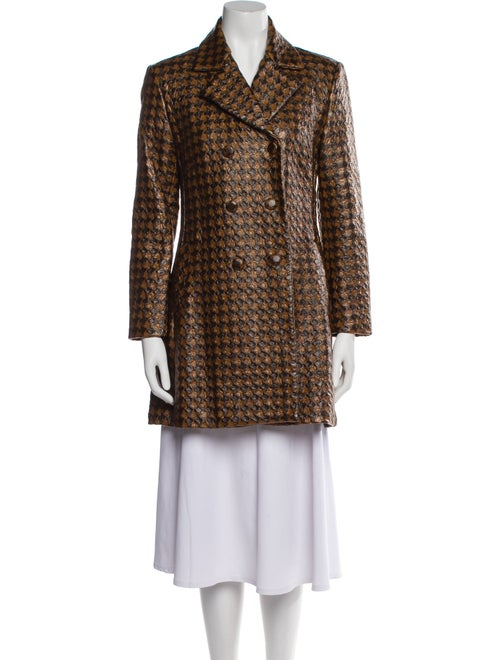 FRAME Wool Animal Print Coat