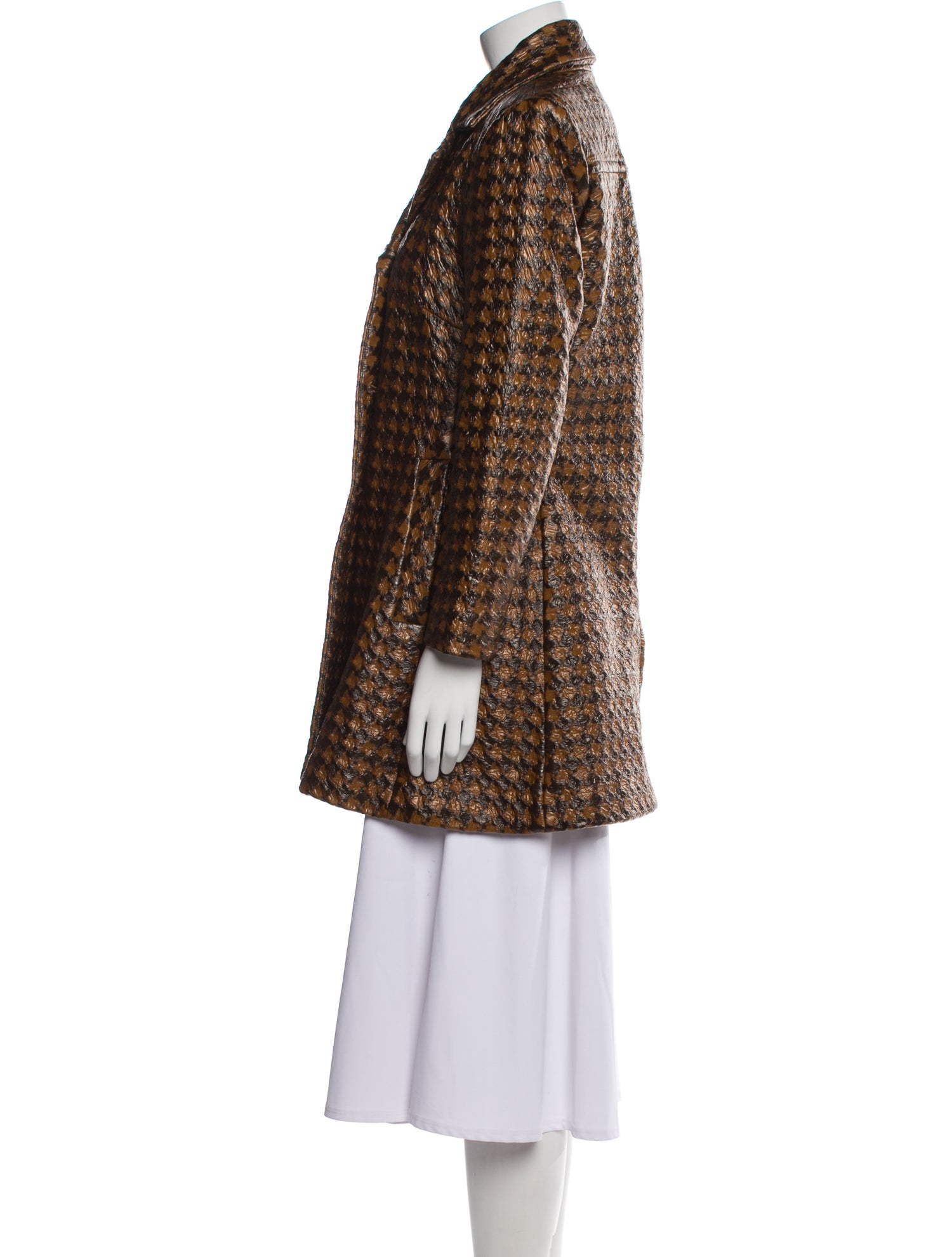 FRAME Wool Animal Print Coat