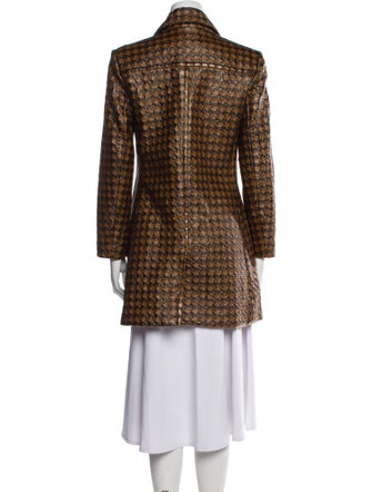 FRAME Wool Animal Print Coat