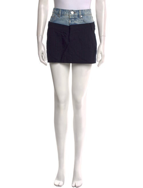 FRAME Distressed Accents Mini Skirt