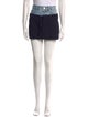 FRAME Distressed Accents Mini Skirt