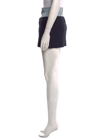 FRAME Distressed Accents Mini Skirt