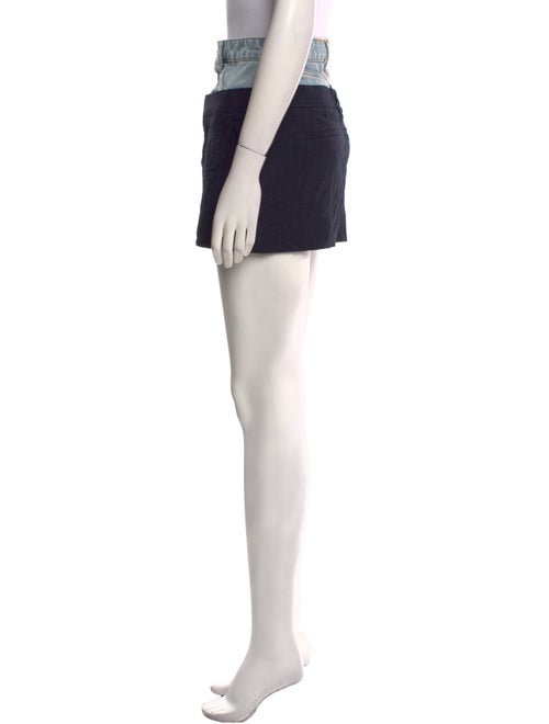 FRAME Distressed Accents Mini Skirt