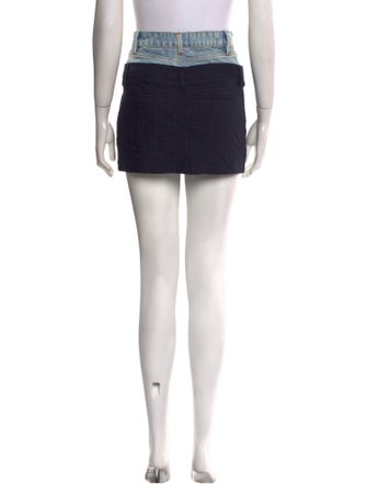 FRAME Distressed Accents Mini Skirt