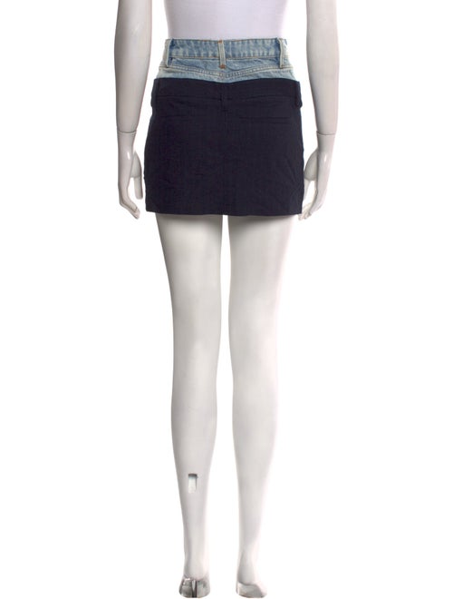 FRAME Distressed Accents Mini Skirt