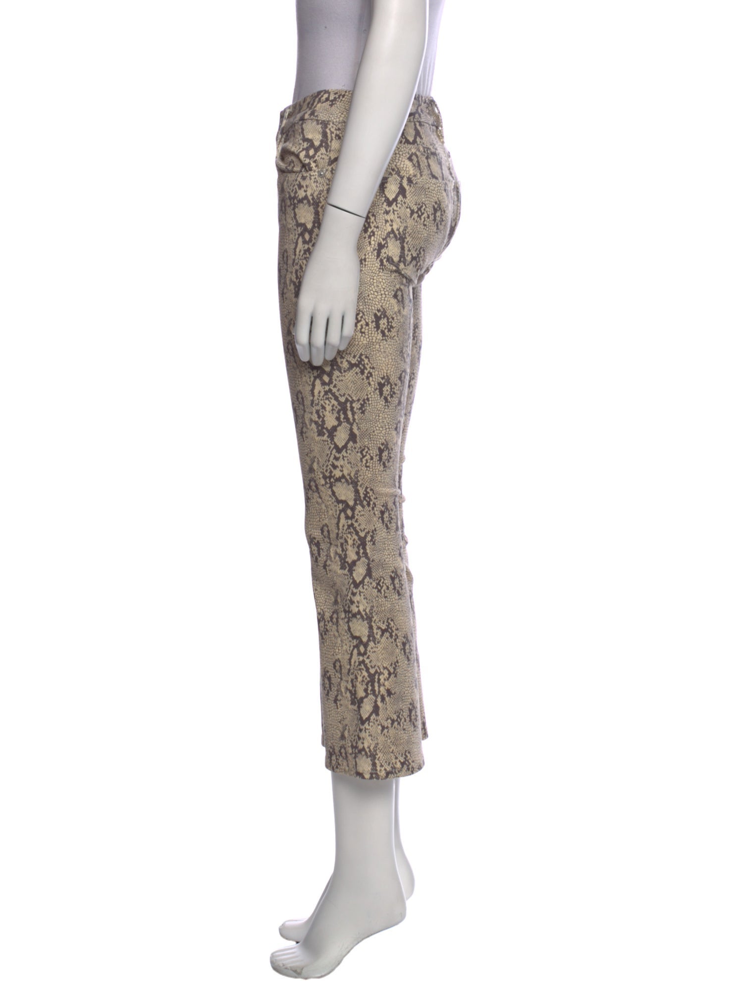 FRAME Animal Print Straight Leg Pants