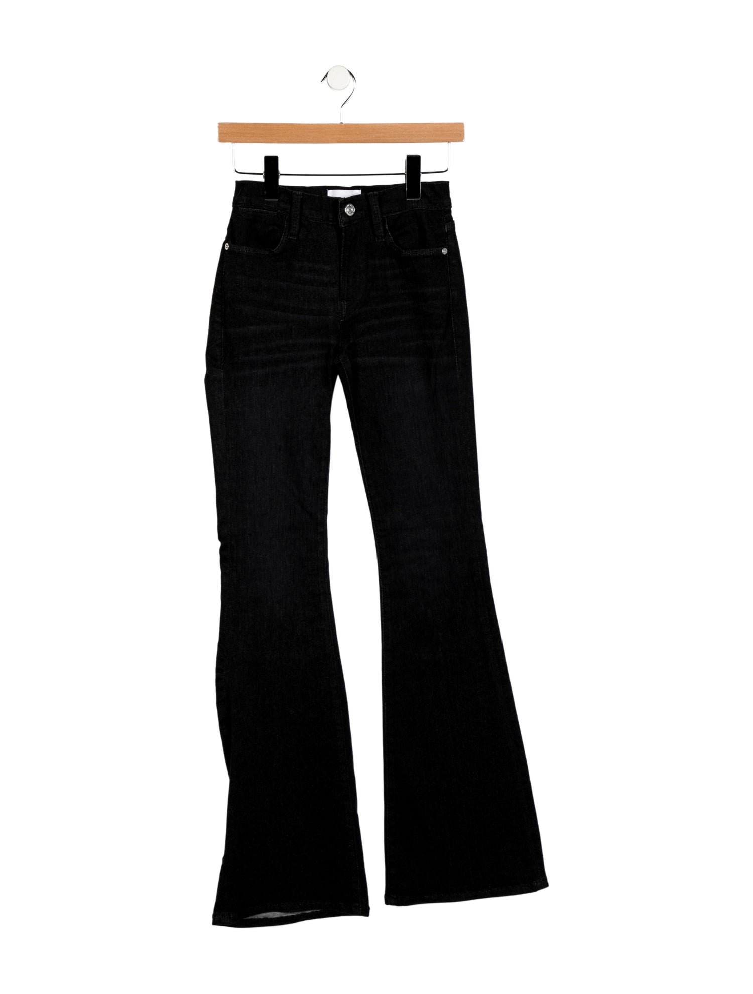FRAME Mid-Rise Wide Leg Jeans