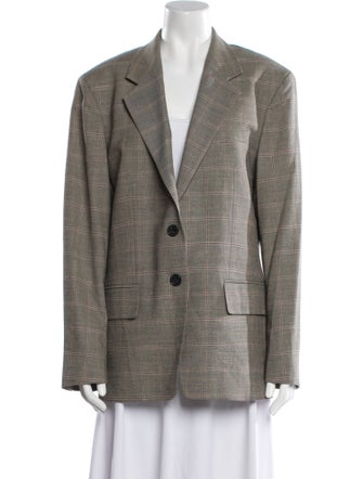 FRAME Plaid Print Blazer