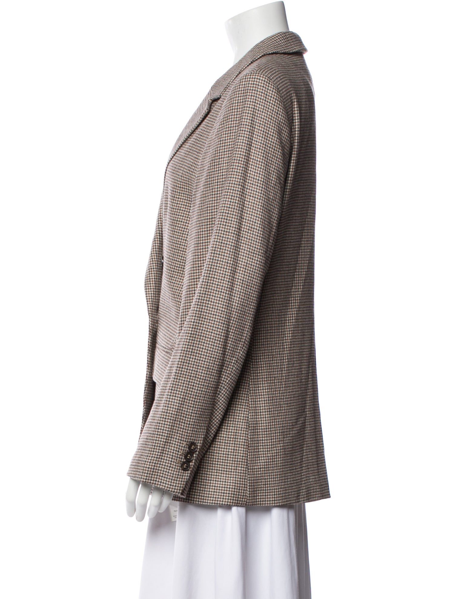 FRAME Houndstooth Print Blazer