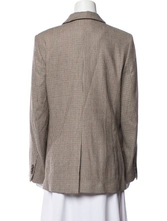 FRAME Houndstooth Print Blazer