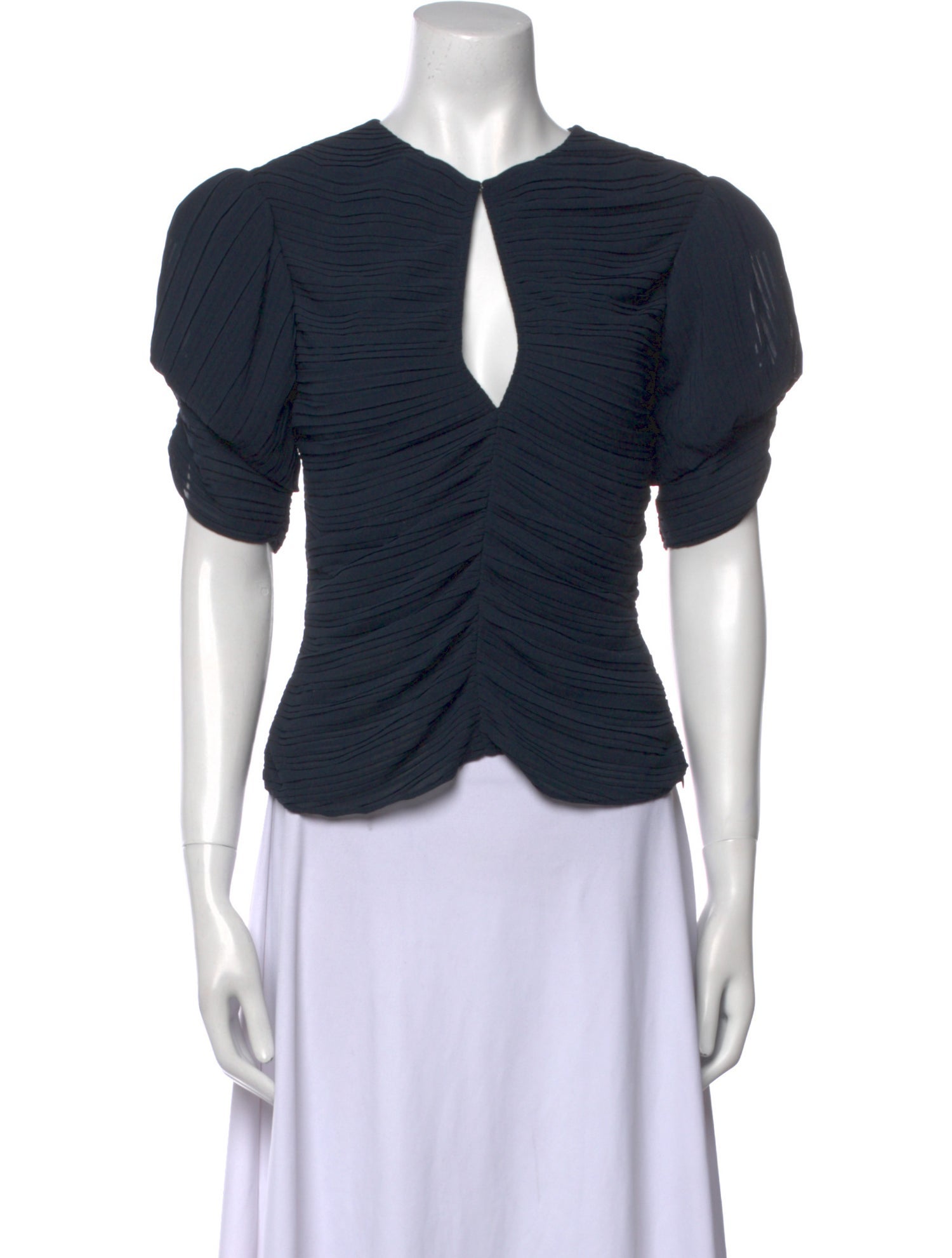 FRAME Crew Neck Short Sleeve Crop Top